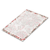 Regels van het college Retro Red Mid Century Desi Notitieblok (Schuin)