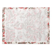 Regels van het college Retro Red Mid Century Desi Notitieblok (Voorkant)