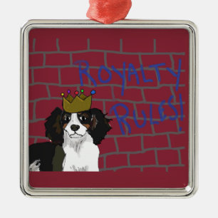 Regels van het koningshuis - King Cavalier Square Metalen Ornament
