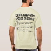 Regels van het spel t-shirt (Achterkant)