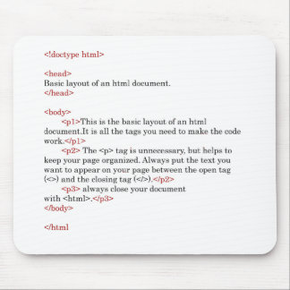 regels van html muismat