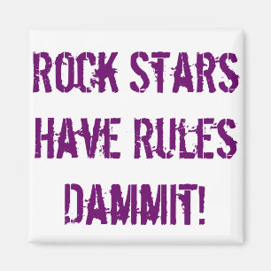 Regels van Rock Stars Magnet