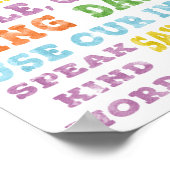 Regels voor afspeelruimte Poster Regelgeving regen (Hoek)