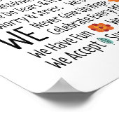 Regels voor Autism Family House Poster (Hoek)