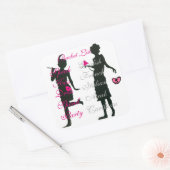 Regels voor bucketlist vierkante sticker (Envelop)