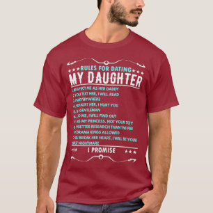 Regels voor Dating Daughter Dad T-shirt