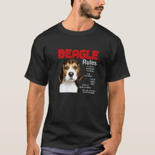 Regels voor de eigenaar van een Beagle Dog 1 T-shirt