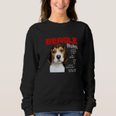 Regels voor de eigenaar van een Beagle Dog 1 Trui (Voorkant)