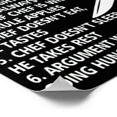 Regels voor de keuken-Tsjetsjeense koken Poster (Hoek)