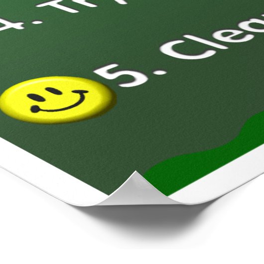 Regels voor de kunstklasse Kindergarten Poster (Hoek)