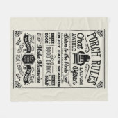 Regels voor de veranda fleece deken (Voorkant (Horizontaal))