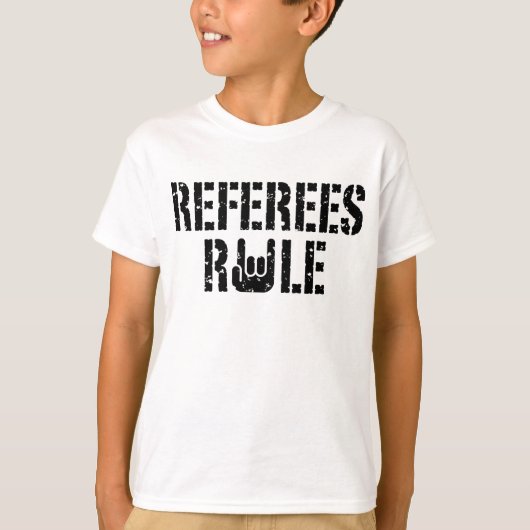 Regels voor de verwijzing t-shirt (Voorkant)