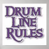 Regels voor drumlijn poster (Voorkant)