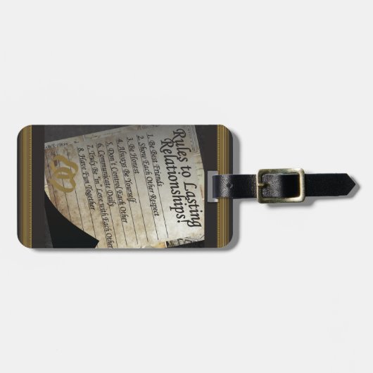 Regels voor duurzame Relaties Bagagelabel (Voorkant horizontaal)