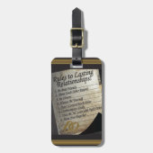 Regels voor duurzame Relaties Bagagelabel (Voorkant verticaal)