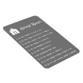 Regels voor grijs en wit huis magneet (Rechterzijde)