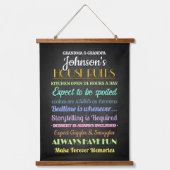 Regels voor grootouders hangend wandkleed (Voorkant)