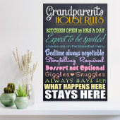 Regels voor grootouders poster