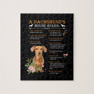 Regels voor het Dachshund-huis Legpuzzel