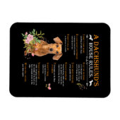 Regels voor het Dachshund-huis Magneet (Horizontaal)