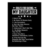 Regels voor het daten van mijn dochter perfect poster (Voorkant)