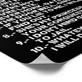 Regels voor het daten van mijn dochter poster (Hoek)