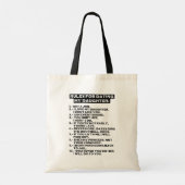 Regels voor het daten van mijn dochter tote bag (Achterkant)