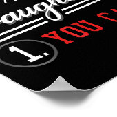 Regels voor het dateren van mijn dochter ontwerp k poster (Hoek)