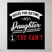 Regels voor het dateren van mijn dochter ontwerp k poster (Voorkant)