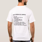 Regels voor het doden van mijn dochter t-shirt (Achterkant)
