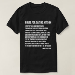 Regels voor het doden van mijn zoon t-shirt