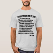 Regels voor het doden van mijn zoon t-shirt (Voorkant)