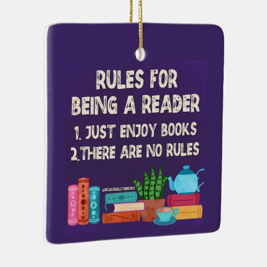 Regels voor het leesapparaat keramisch ornament (Rechts)