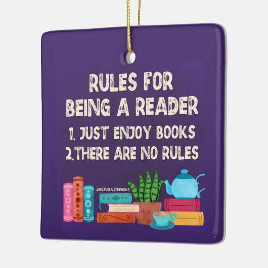 Regels voor het leesapparaat keramisch ornament (Links)