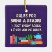 Regels voor het leesapparaat keramisch ornament (Voorkant)