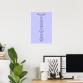 Regels voor het leven... - Blauw Poster (Thuiskantoor)