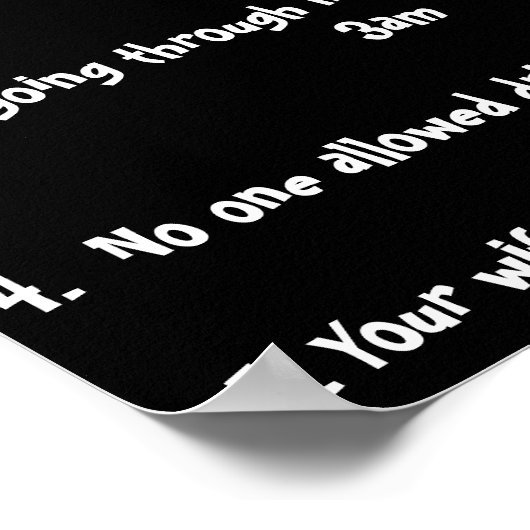 Regels voor het wagenpark 1. Niemand heeft meer to Poster (Hoek)