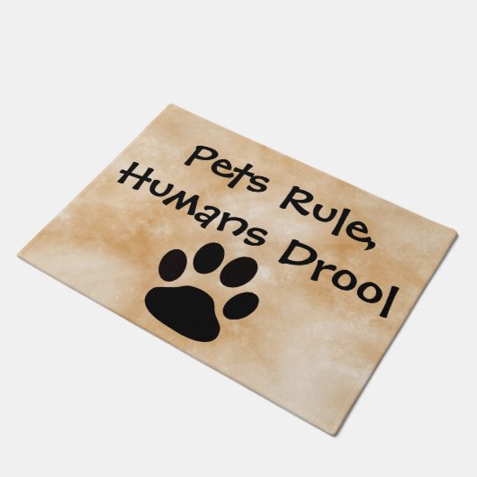 Regels voor huisdieren deurmat (Schuin)