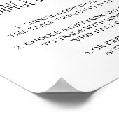 Regels voor kerstcadeauuitwisseling poster (Hoek)