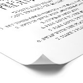 Regels voor kerstcadeauuitwisseling poster (Hoek)