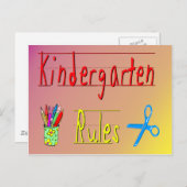Regels voor kinderen briefkaart (Voorkant / Achterkant)