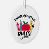 Regels voor kinderen keramisch ornament (Rechts)