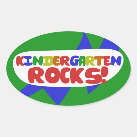 Regels voor kinderen ovale sticker (Voorkant)