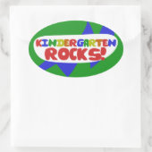 Regels voor kinderen ovale sticker (Tas)