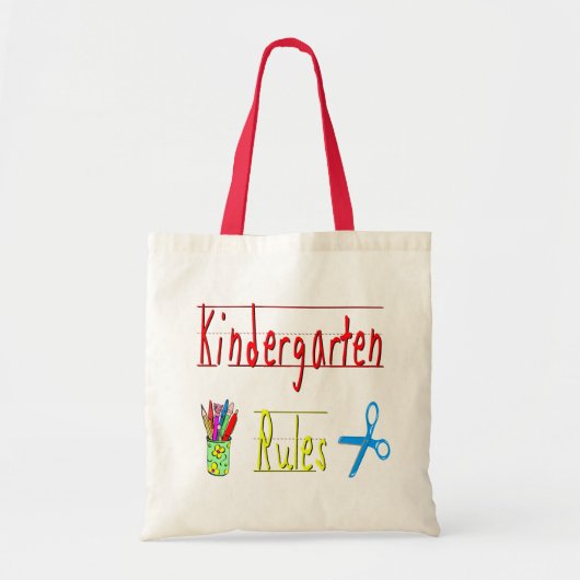 Regels voor kinderen tote bag (Voorkant)