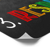 Regels voor klaslokalen Poster regenboog (Hoek)