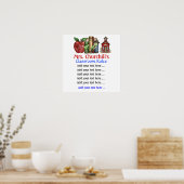 Regels voor klaslokalen van leraren . door SRF Poster (Keuken)