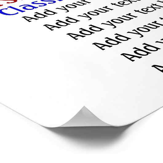 Regels voor klaslokalen van leraren . door SRF Poster (Hoek)