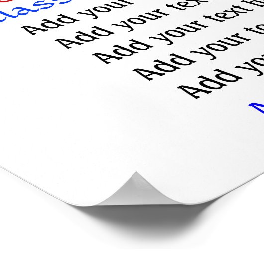 Regels voor klaslokalen van leraren . door SRF Poster (Hoek)