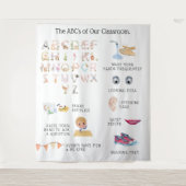 Regels voor leslokaal onderwijs wandkleed (Voorkant)